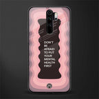 mental health first glass case for redmi note 8 pro