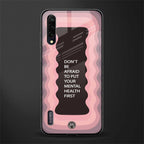 mental health first glass case for mi a3 redmi a3