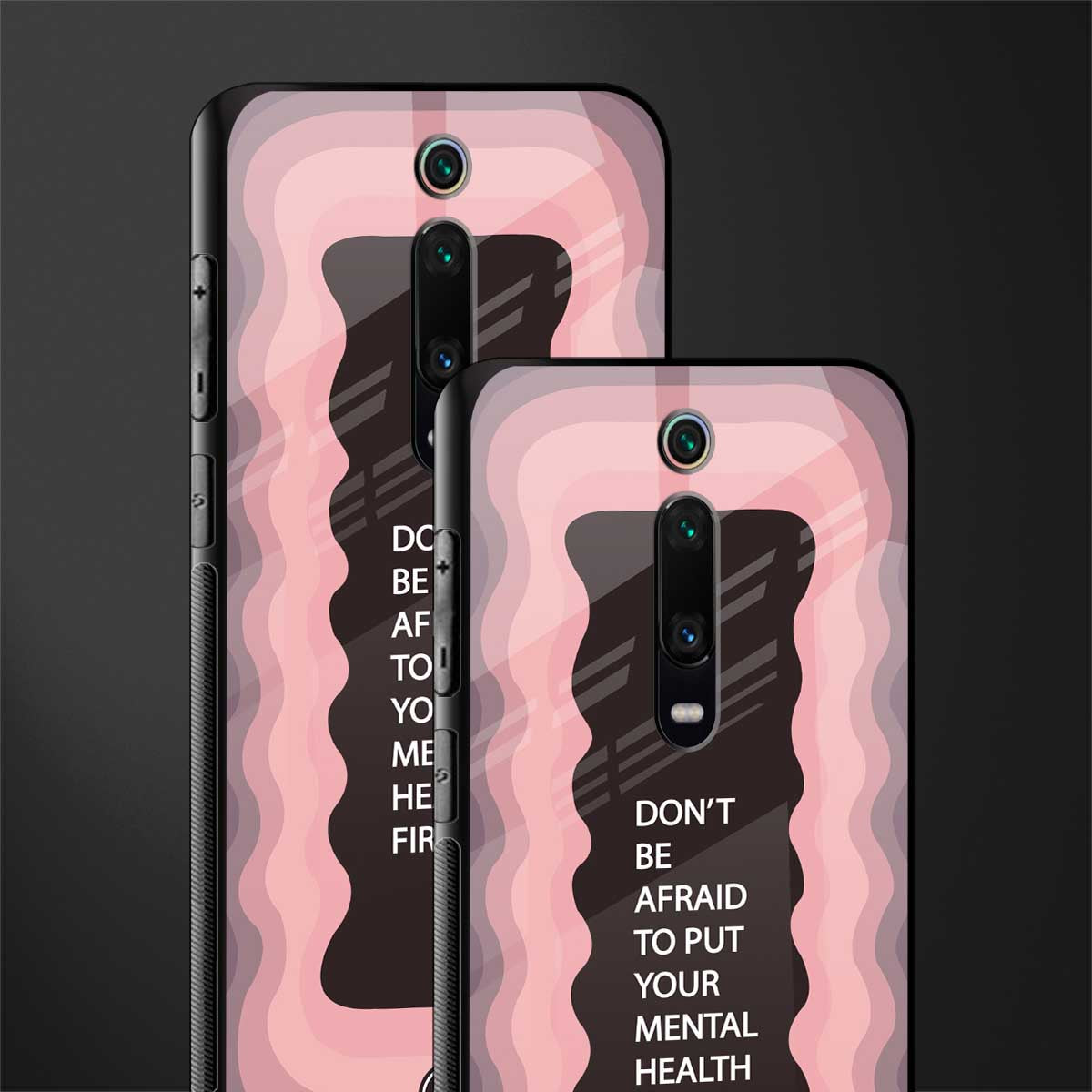 mental health first glass case for redmi k20