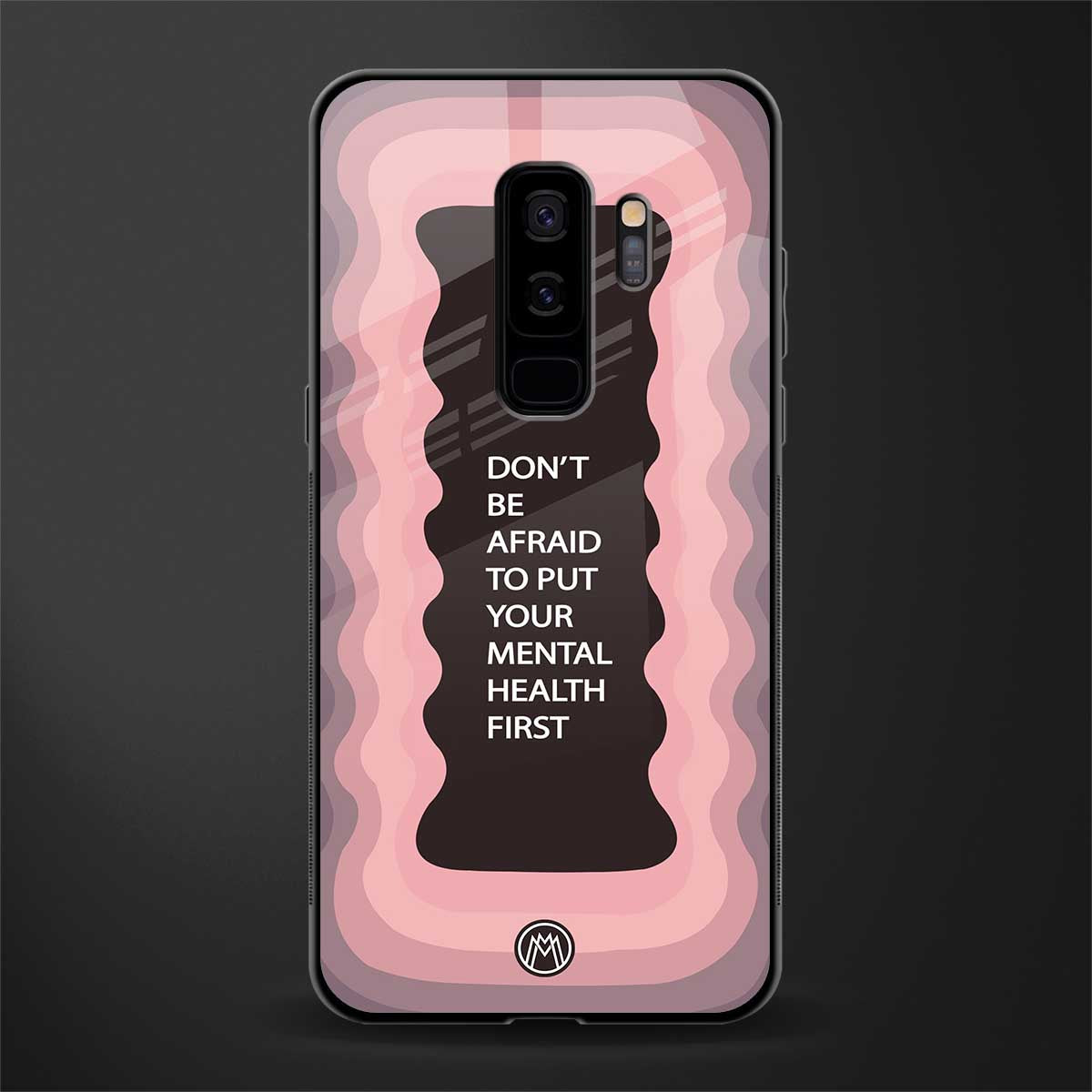 mental health first glass case for samsung galaxy s9 plus