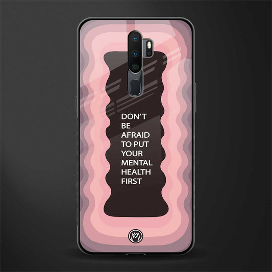 mental health first glass case for oppo a9 2020