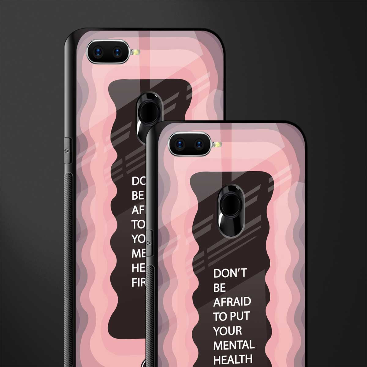 mental health first glass case for oppo a5s