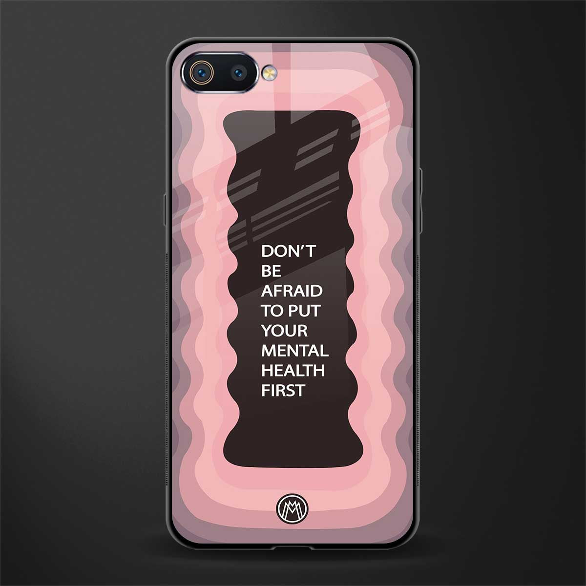 mental health first glass case for oppo a1k