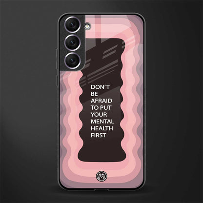 mental health first glass case for samsung galaxy s22 5g