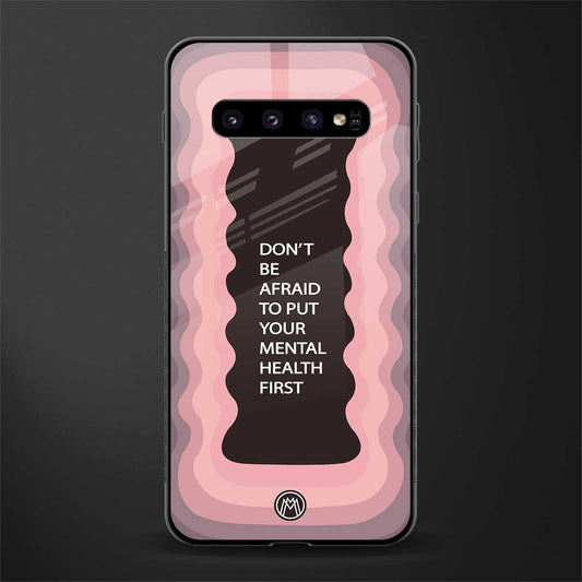 mental health first glass case for samsung galaxy s10