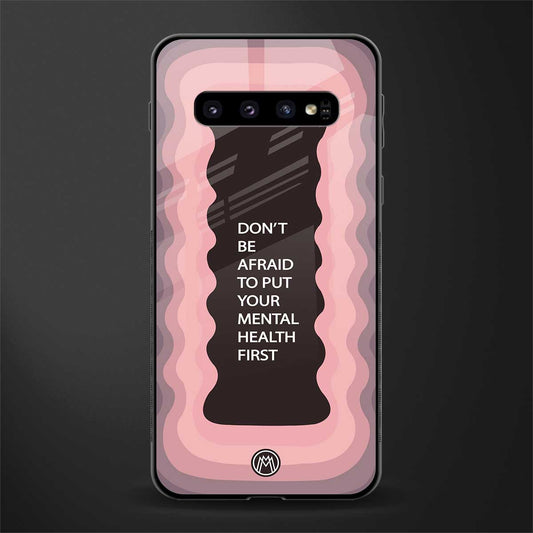 mental health first glass case for samsung galaxy s10 plus