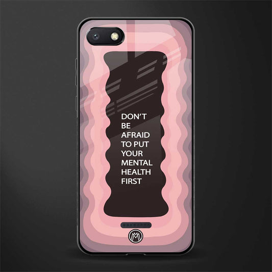 mental health first glass case for redmi 6a