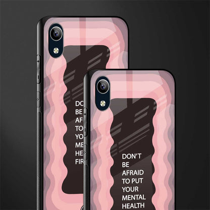 mental health first glass case for vivo y1s without fingerprint