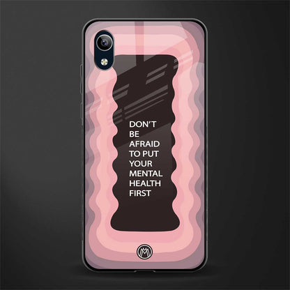 mental health first glass case for vivo y1s without fingerprint