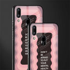 mental health first glass case for vivo y91