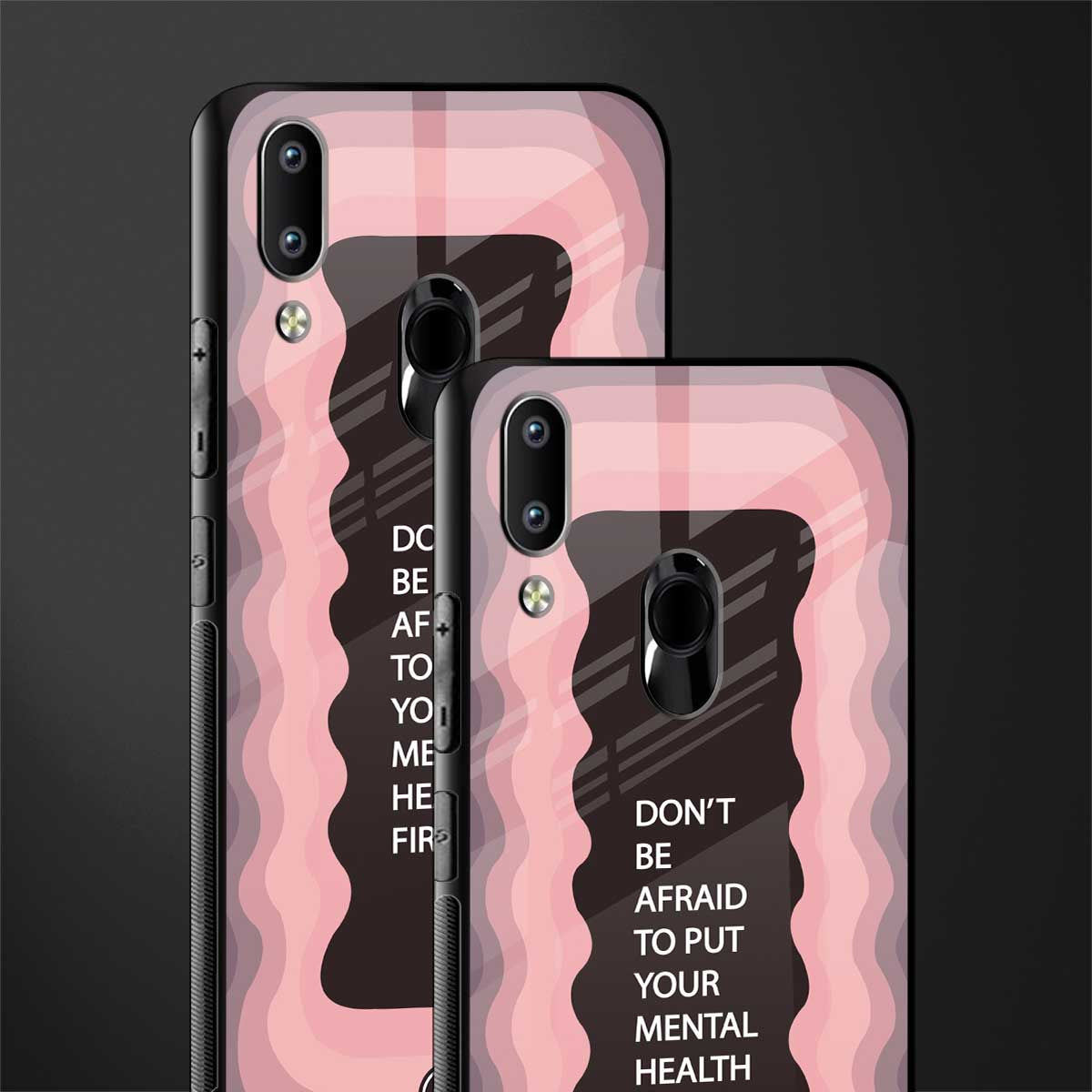mental health first glass case for vivo y91