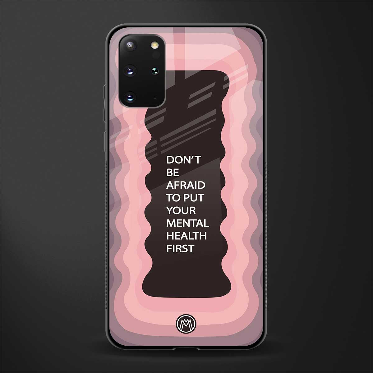 mental health first glass case for samsung galaxy s20 plus