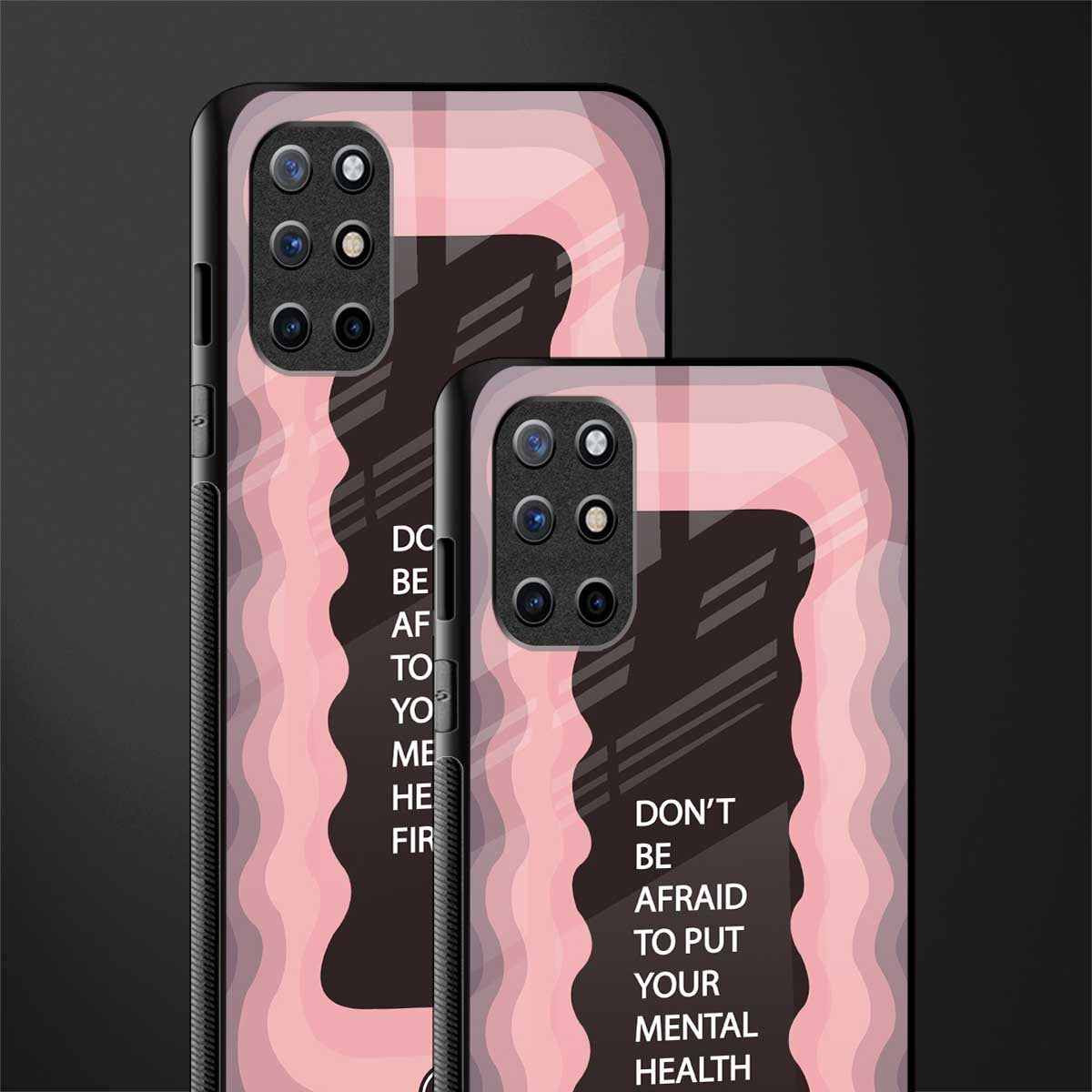 mental health first glass case for oneplus 8t