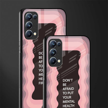 mental health first glass case for oppo reno 5 pro
