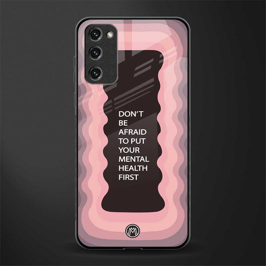mental health first glass case for samsung galaxy s20 fe