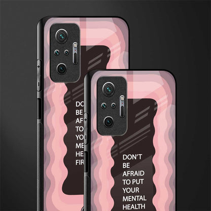 mental health first glass case for redmi note 10 pro