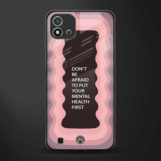 mental health first glass case for realme c20