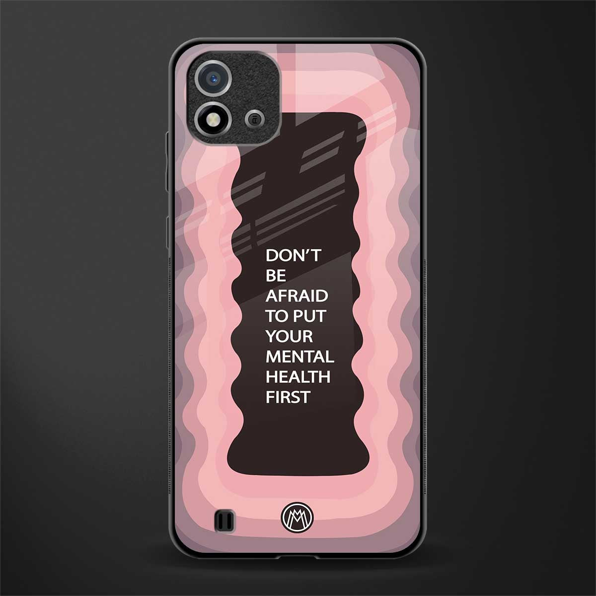 mental health first glass case for realme c20