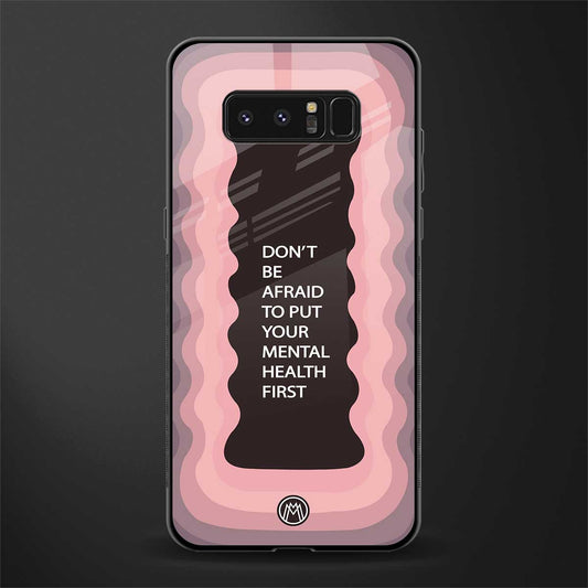 mental health first glass case for samsung galaxy note 8