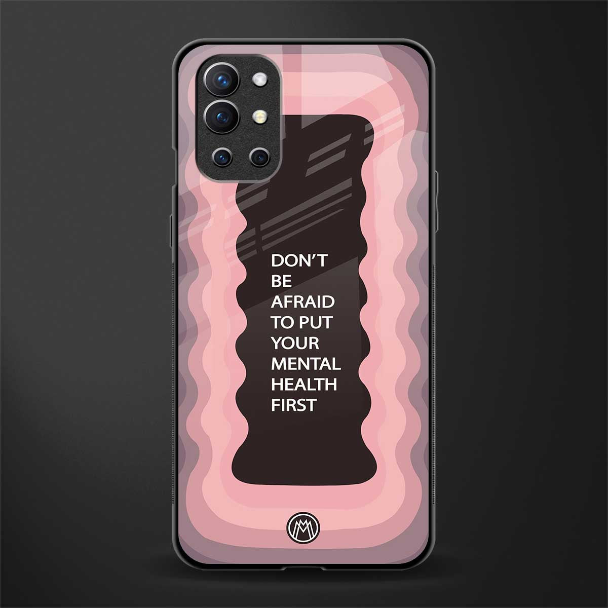 mental health first glass case for oneplus 9r