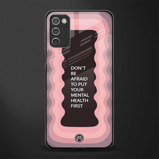 mental health first glass case for samsung galaxy a03s