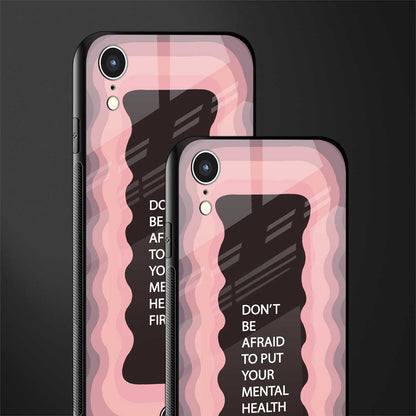 mental health first glass case for iphone xr