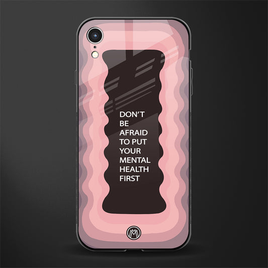 mental health first glass case for iphone xr