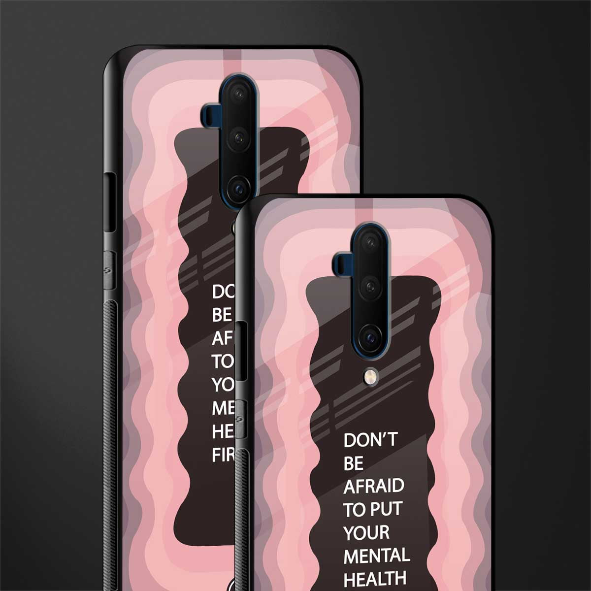 mental health first glass case for oneplus 7t pro