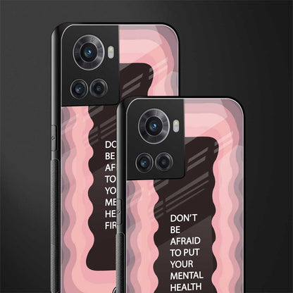 mental health first back phone cover | glass case for oneplus 10r 5g