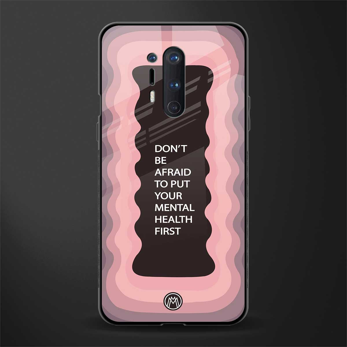 mental health first glass case for oneplus 8 pro