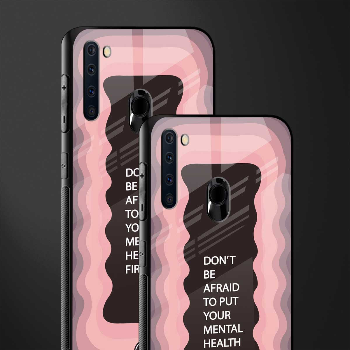 mental health first glass case for samsung a21