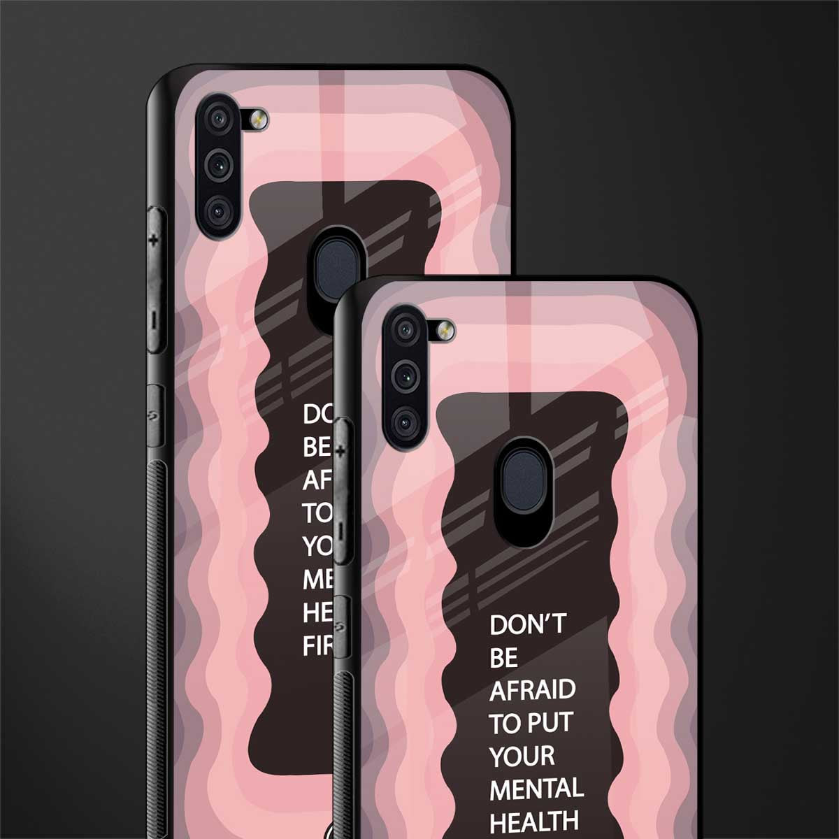 mental health first glass case for samsung galaxy m11