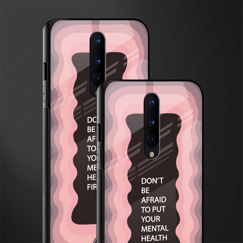 mental health first glass case for oneplus 8