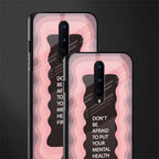 mental health first glass case for oneplus 8