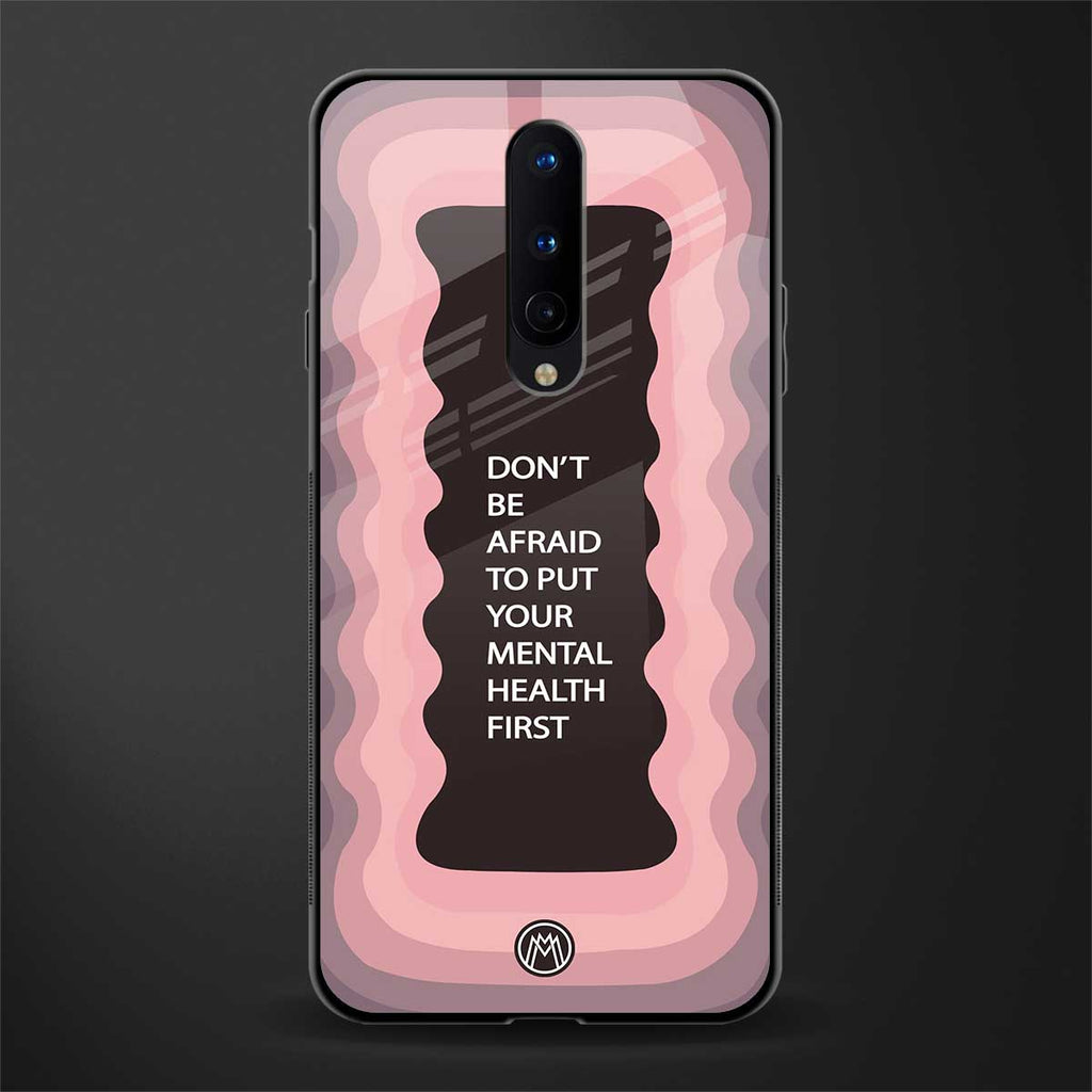 mental health first glass case for oneplus 8