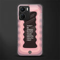 mental health first back phone cover | glass case for vivo y16