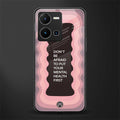 mental health first back phone cover | glass case for vivo y35 4g