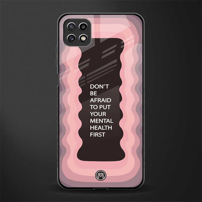 mental health first back phone cover | glass case for samsung galaxy f42