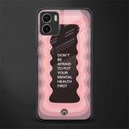 mental health first back phone cover | glass case for vivo y72