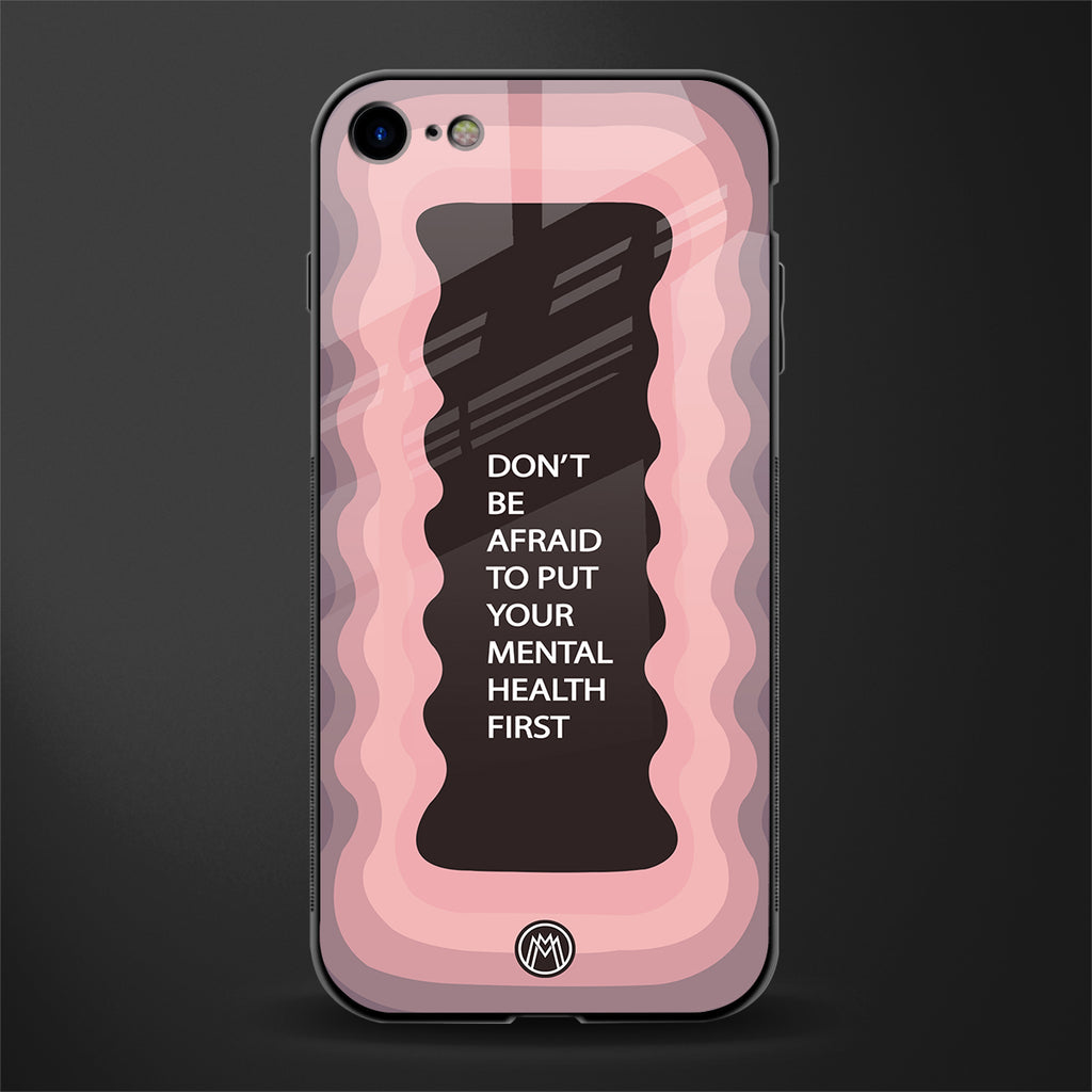 mental health first glass case for iphone 8