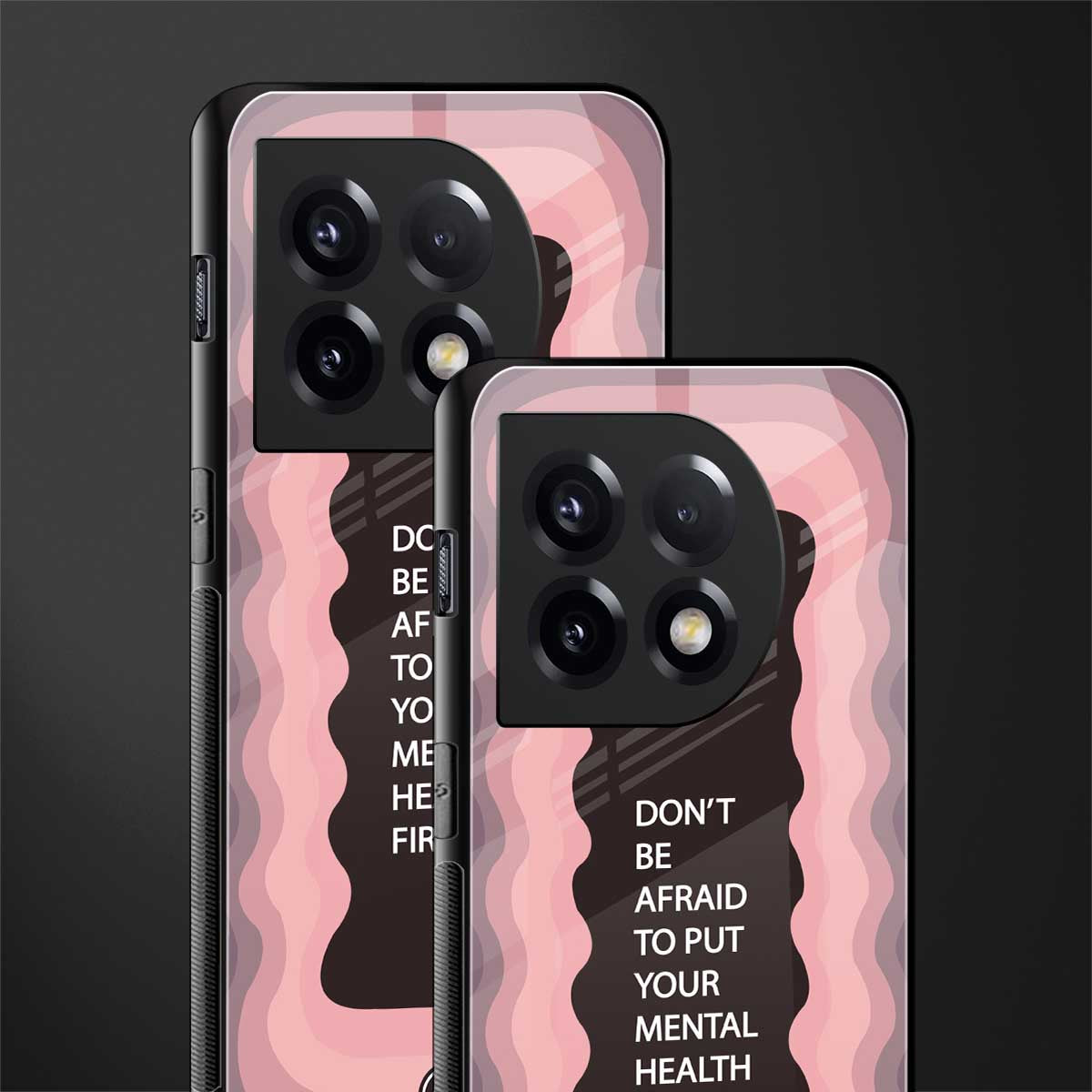 mental health first back phone cover | glass case for oneplus 11