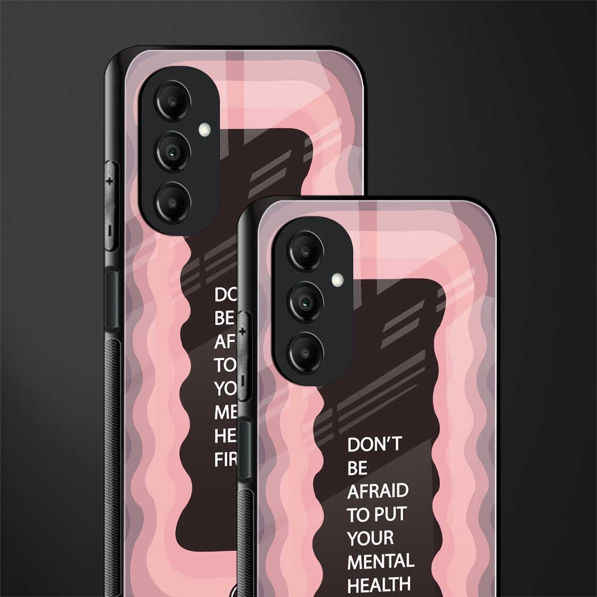mental health first back phone cover | glass case for samsung galaxy a14 5g