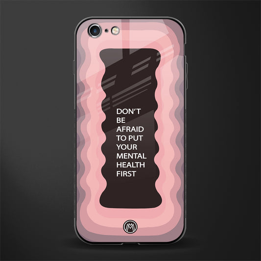 mental health first glass case for iphone 6 plus