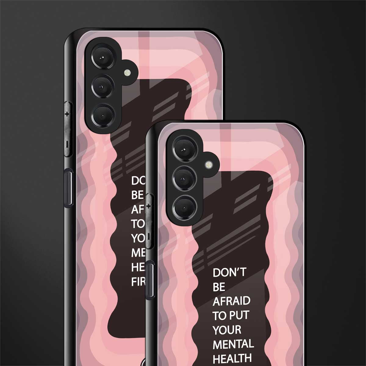 mental health first back phone cover | glass case for samsun galaxy a24 4g