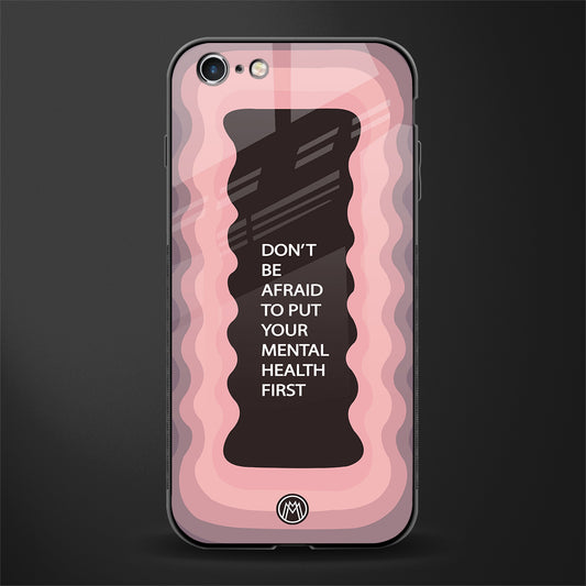 mental health first glass case for iphone 6