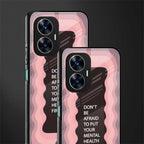 mental health first back phone cover | glass case for realme c55