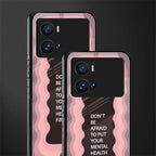 mental health first back phone cover | glass case for iQOO 9 Pro