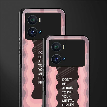 mental health first back phone cover | glass case for iQOO 9 Pro