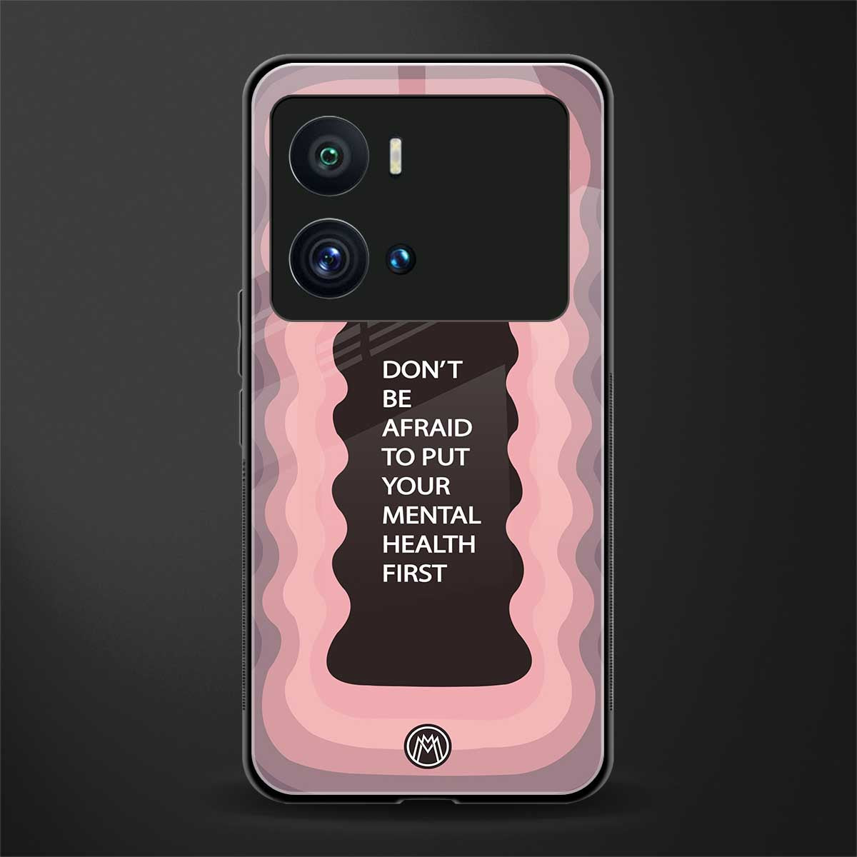 mental health first back phone cover | glass case for iQOO 9 Pro