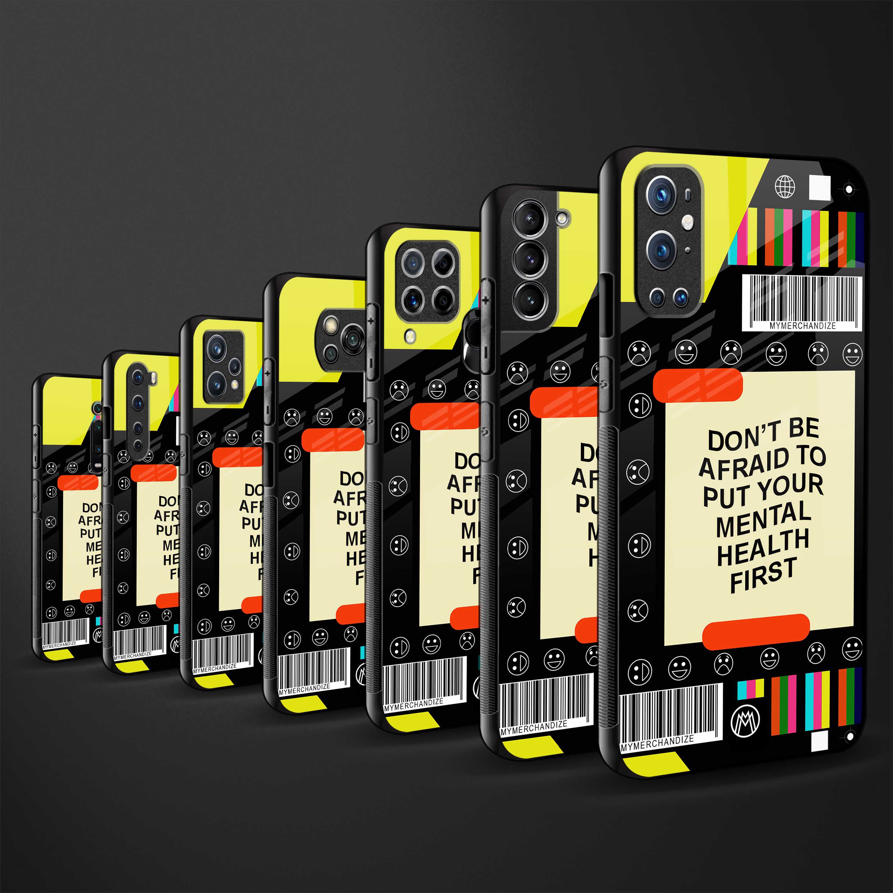 mental health glass case for redmi 9 power image-3